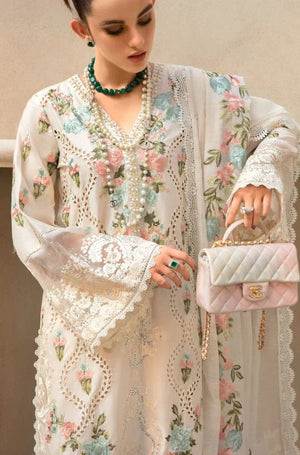 Embroidered Luxury Lawn Unstitched 3Pc | 5023